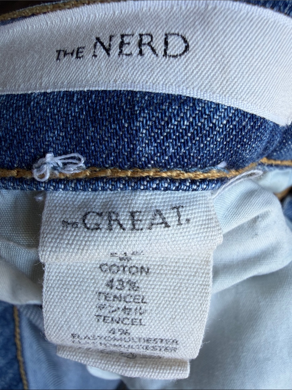 The GREAT. The NERD Light Blue Flare Cropped Jeans Size: 26 - Picture 6 of 9